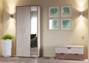 Прихожая ДОМИНО mini Бодега темный/светлый в Нижнекамске - nizhnekamsk.ok-mebel.com | фото 2
