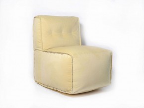 Прямое модульное бескаркасное кресло Комфорт (Желтый велюр) в Нижнекамске - nizhnekamsk.ok-mebel.com | фото