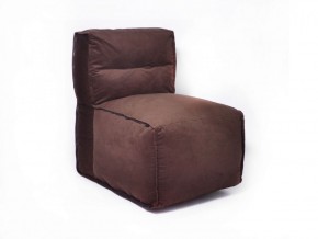 Прямое модульное бескаркасное кресло Комфорт (Шоколад велюр) в Нижнекамске - nizhnekamsk.ok-mebel.com | фото
