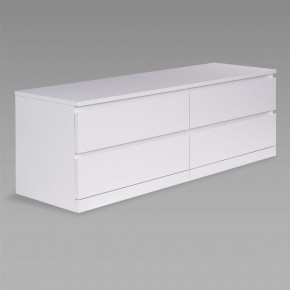S01712 Варма Прайм 4Д комод 160x55x48, белый в Нижнекамске - nizhnekamsk.ok-mebel.com | фото