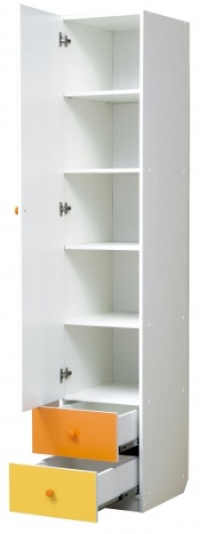 Шкаф 1-но дверный с ящиками и зеркалом Радуга (400) в Нижнекамске - nizhnekamsk.ok-mebel.com | фото 2
