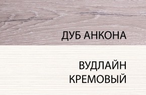 Шкаф 1D, OLIVIA, цвет вудлайн крем/дуб анкона в Нижнекамске - nizhnekamsk.ok-mebel.com | фото 3