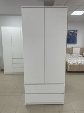 Шкаф 2-ств. с 2 ящиками "Бьянко" в Нижнекамске - nizhnekamsk.ok-mebel.com | фото 3