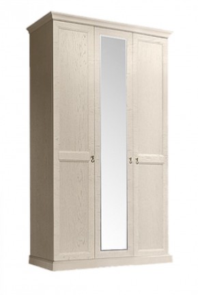 Шкаф 3-х дверный (с зеркалом) для платья и белья Венеция дуб седан (ВНШ1/3) в Нижнекамске - nizhnekamsk.ok-mebel.com | фото