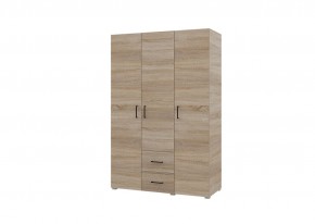 Шкаф 3-х створчатый с ящиками VICTOR (Сонома) в Нижнекамске - nizhnekamsk.ok-mebel.com | фото