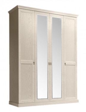 Шкаф 4-х дверный (2 зеркала) для платья и белья Венеция дуб седан (ВНШ1/4) в Нижнекамске - nizhnekamsk.ok-mebel.com | фото