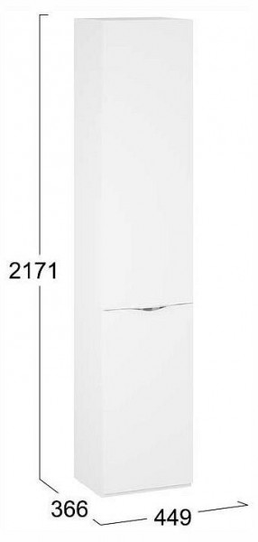 Шкаф для белья Глосс СМ-319.07.011 в Нижнекамске - nizhnekamsk.ok-mebel.com | фото 4