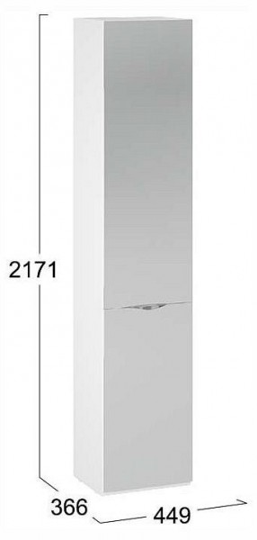 Шкаф для белья Глосс СМ-319.07.012 в Нижнекамске - nizhnekamsk.ok-mebel.com | фото 4