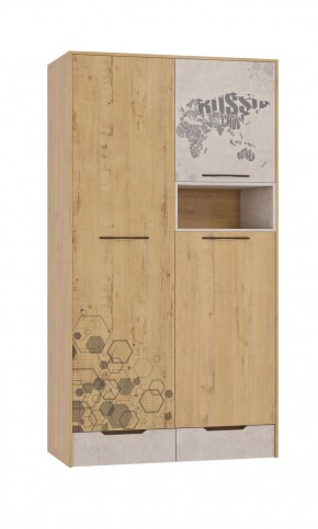 Шкаф для одежды 3 двери и 2 ящика Шк134.0 ДС Стэнфорд в Нижнекамске - nizhnekamsk.ok-mebel.com | фото