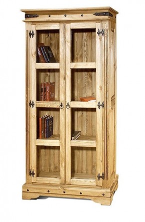 Шкаф книжный "Викинг 03" массив в Нижнекамске - nizhnekamsk.ok-mebel.com | фото 2