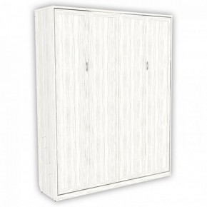 Шкаф-кровать подъемная 1600 (вертикальная) арт. К04 Арктика в Нижнекамске - nizhnekamsk.ok-mebel.com | фото 2