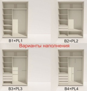 Шкаф-купе 1400 серии SOFT D6+D4+B2+PL2 (2 ящика+1штанга+1 полка) профиль «Капучино» в Нижнекамске - nizhnekamsk.ok-mebel.com | фото 7