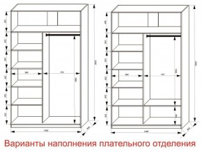 Шкаф-купе 1400 серии SOFT D8+D2+B2+PL4 (2 ящика+F обр.штанга) профиль «Графит» в Нижнекамске - nizhnekamsk.ok-mebel.com | фото 8