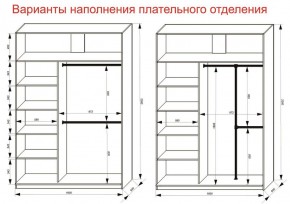 Шкаф-купе 1600 серии SOFT D6+D4+B2+PL2 (2 ящика+1штанга+1 полка) профиль «Капучино» в Нижнекамске - nizhnekamsk.ok-mebel.com | фото 9