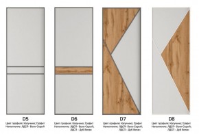 Шкаф-купе 1600 серии SOFT D8+D2+B2+PL4 (2 ящика+F обр.штанга) профиль «Графит» в Нижнекамске - nizhnekamsk.ok-mebel.com | фото 10