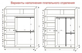 Шкаф-купе 1800 серии SOFT D1+D3+B2+PL1 (2 ящика+1штанга) профиль «Графит» в Нижнекамске - nizhnekamsk.ok-mebel.com | фото 7