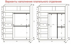 Шкаф-купе 1800 серии SOFT D8+D2+B2+PL4 (2 ящика+F обр.штанга) профиль «Графит» в Нижнекамске - nizhnekamsk.ok-mebel.com | фото 8