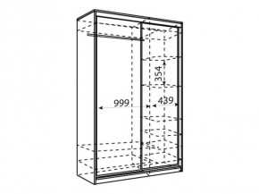 Шкаф-купе Рене 1500 вариант 2 (Зеркало/Зеркало) в Нижнекамске - nizhnekamsk.ok-mebel.com | фото 2