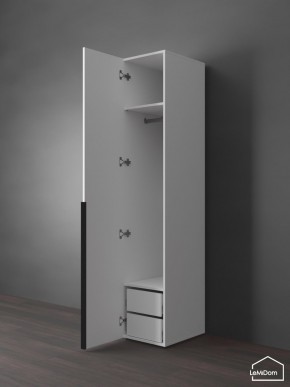 Шкаф Linnea MHR-1-3 2050х400х510 (Белый-М 11.1.2) в Нижнекамске - nizhnekamsk.ok-mebel.com | фото 5