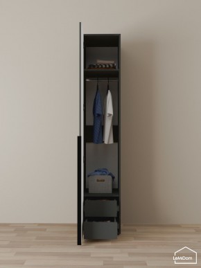Шкаф Linnea MHR-1-3 2050х400х510 (Графит-М 11.1.25) в Нижнекамске - nizhnekamsk.ok-mebel.com | фото 6