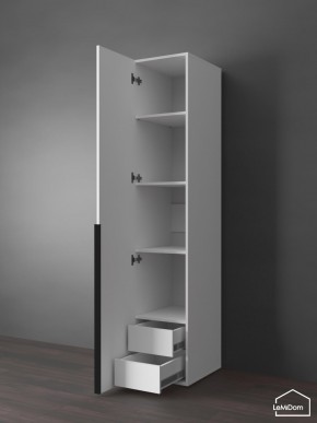 Шкаф Linnea MHR-1-4 2050х400х510 (Белый-М 11.1.1) в Нижнекамске - nizhnekamsk.ok-mebel.com | фото 6