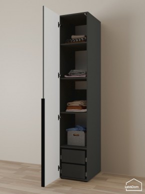 Шкаф Linnea MHR-1-4 2050х400х510 (Графит-М 11.1.25) в Нижнекамске - nizhnekamsk.ok-mebel.com | фото 5