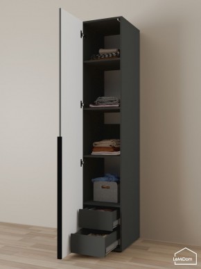 Шкаф Linnea MHR-1-4 2050х400х510 (Графит-М 11.1.25) в Нижнекамске - nizhnekamsk.ok-mebel.com | фото 6