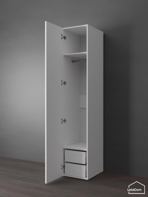 Шкаф Linnea MHR-1PO-3 2050х400х510 (Белый-М 11.1.1) в Нижнекамске - nizhnekamsk.ok-mebel.com | фото 4