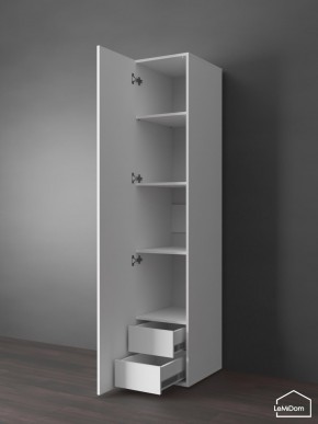 Шкаф Linnea MHR-1PO-4 2050х400х510 (Белый-М 11.1.1) в Нижнекамске - nizhnekamsk.ok-mebel.com | фото 4
