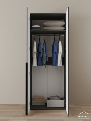 Шкаф Linnea MHR-2 2050х800х510 (Графит-М 11.1.25) в Нижнекамске - nizhnekamsk.ok-mebel.com | фото 4