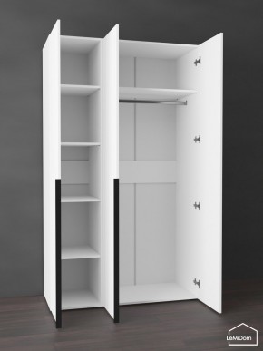 Шкаф Linnea MHR-3-1 2050х1200х510 (Белый-М 11.1.1) в Нижнекамске - nizhnekamsk.ok-mebel.com | фото 4