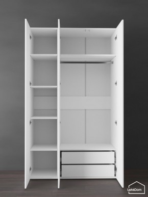 Шкаф Linnea MHR-3PO-2 2050х1200х510 (Белый-М 11.1.2) в Нижнекамске - nizhnekamsk.ok-mebel.com | фото 6