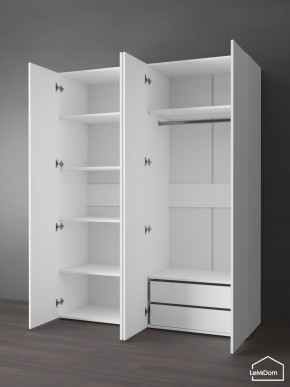 Шкаф Linnea MHR-4PO-2 2050х1600х510 (Белый-М 11.1.2) в Нижнекамске - nizhnekamsk.ok-mebel.com | фото 5