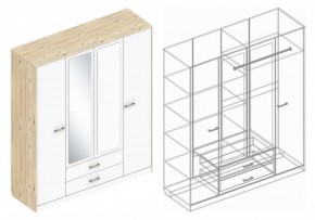 Шкаф "Милана" 4-х створчатый в Нижнекамске - nizhnekamsk.ok-mebel.com | фото 3