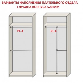 Шкаф распашной серия «ЗЕВС» (PL3/С1/PL2) Серый камень/Небраска натуральный в Нижнекамске - nizhnekamsk.ok-mebel.com | фото 10