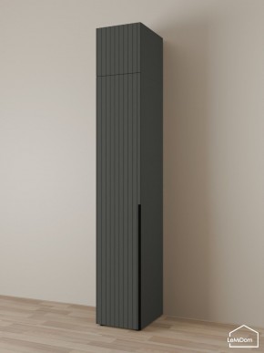 Шкаф с антресолью Linnea MHR-1A-2 2450х400х510 (Графит-М 11.1.25) в Нижнекамске - nizhnekamsk.ok-mebel.com | фото