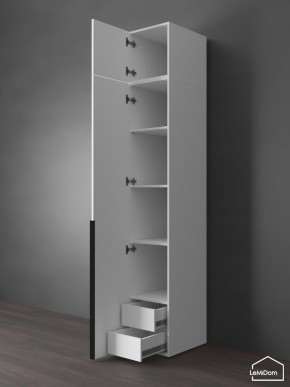 Шкаф с антресолью Linnea MHR-1A-4 2450х400х510 (Белый-М 11.1.1) в Нижнекамске - nizhnekamsk.ok-mebel.com | фото 5