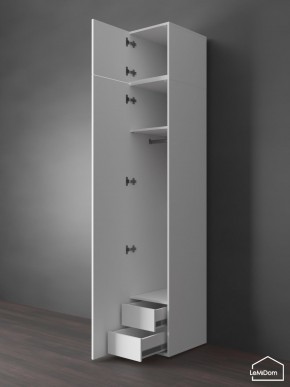 Шкаф с антресолью Linnea MHR-1POA-3 2450х400х510 (Белый-М 11.1.1) в Нижнекамске - nizhnekamsk.ok-mebel.com | фото 6