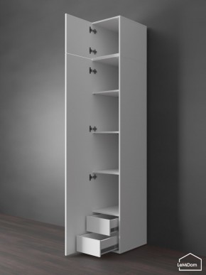 Шкаф с антресолью Linnea MHR-1POA-4 2450х400х510 (Белый-М 11.1.1) в Нижнекамске - nizhnekamsk.ok-mebel.com | фото 5