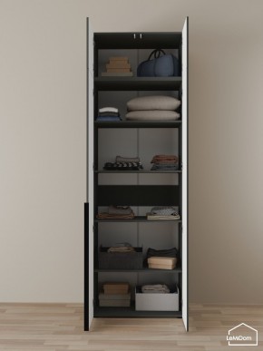 Шкаф с антресолью Linnea MHR-2A-2 2450х800х510 (Графит-М 11.1.25) в Нижнекамске - nizhnekamsk.ok-mebel.com | фото 4