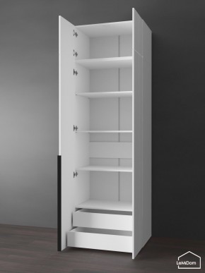 Шкаф с антресолью Linnea MHR-2A-4 2450х800х510 (Белый-М 11.1.2) в Нижнекамске - nizhnekamsk.ok-mebel.com | фото 5