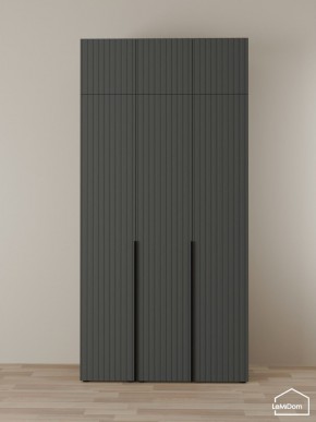 Шкаф с антресолью Linnea MHR-3A-1 2450х1200х510 (Графит-М 11.1.25) в Нижнекамске - nizhnekamsk.ok-mebel.com | фото