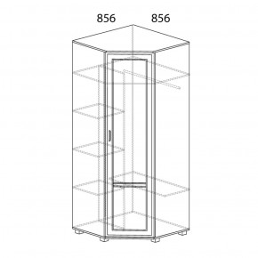 Шкаф угловой №243 Белла в Нижнекамске - nizhnekamsk.ok-mebel.com | фото 2