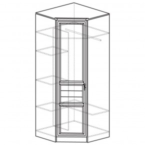 Шкаф угловой 50 Лира Нортон светлый (угол 854х854) в Нижнекамске - nizhnekamsk.ok-mebel.com | фото 2