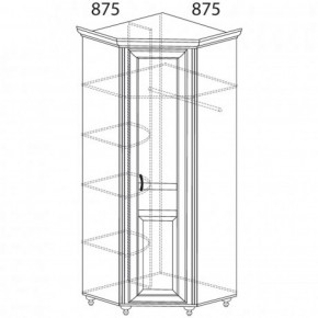 Шкаф угловой №862 "Ралли" (Угол 875*875) в Нижнекамске - nizhnekamsk.ok-mebel.com | фото 2