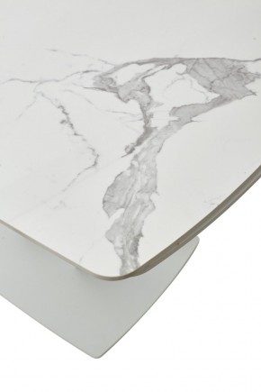 Стол ALATRI 120 GLOSS STATUARIO WHITE SOLID CERAMIC / WHITE, ®DISAUR в Нижнекамске - nizhnekamsk.ok-mebel.com | фото 10