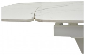 Стол ALATRI 120 GLOSS STATUARIO WHITE SOLID CERAMIC / WHITE, ®DISAUR в Нижнекамске - nizhnekamsk.ok-mebel.com | фото 3