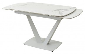 Стол ALATRI 120 GLOSS STATUARIO WHITE SOLID CERAMIC / WHITE, ®DISAUR в Нижнекамске - nizhnekamsk.ok-mebel.com | фото 8