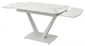 Стол ALATRI 120 GLOSS STATUARIO WHITE SOLID CERAMIC / WHITE, ®DISAUR в Нижнекамске - nizhnekamsk.ok-mebel.com | фото 9