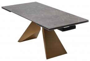 Стол ALES 180 BLACK GRAVE SOLID CERAMIC, керамика / бронзовый, ®DISAUR в Нижнекамске - nizhnekamsk.ok-mebel.com | фото 14